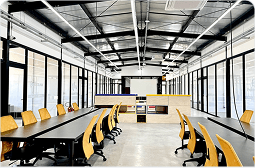 Área de coworking do Pradotech